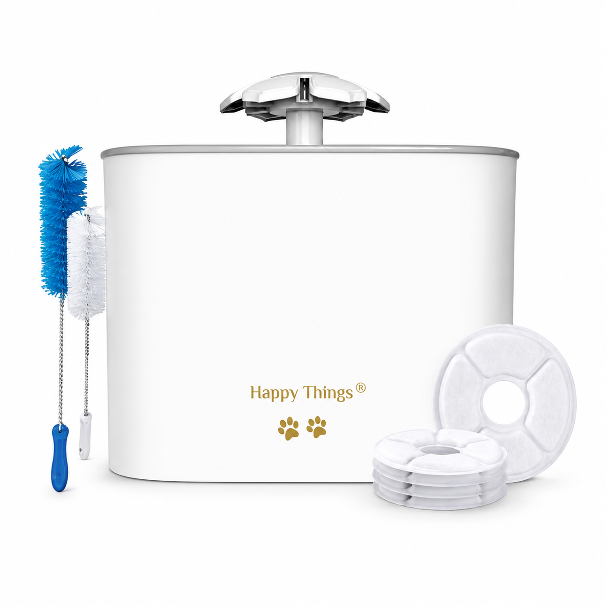 Drinkfontein Happy Things Gold 2.5L - Inclusief 4 Filters - Fluisterstil