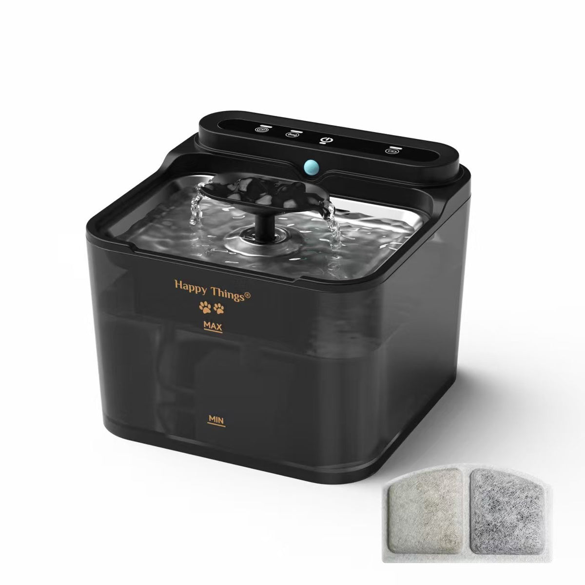 Happy Things Gold edition Drinkfontein 3L Draadloos - RVS